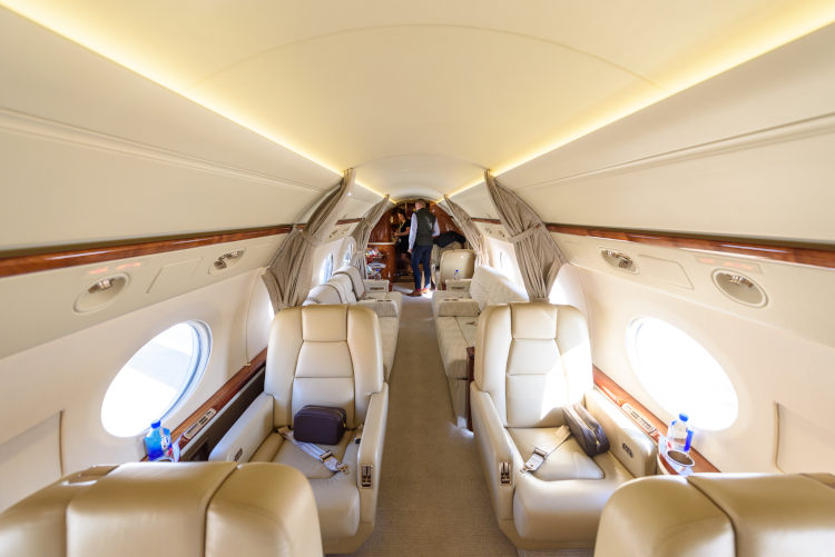 Gulfstream G550 interior