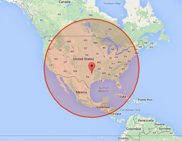 CJ3 Range Map