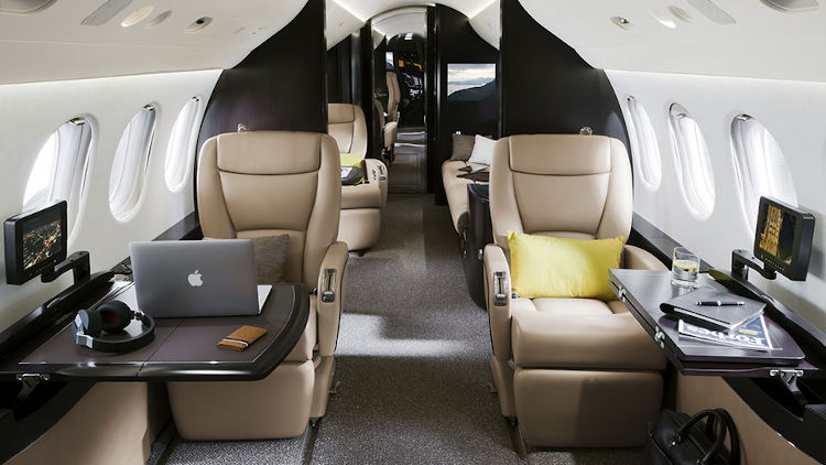 private jet interior