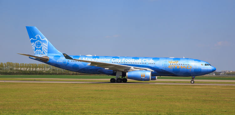 Manchester City Plane