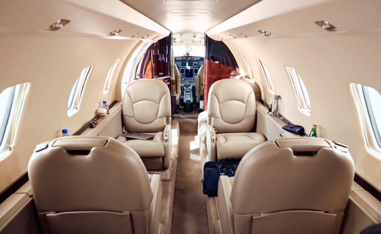 Wheels Up Citation Interior